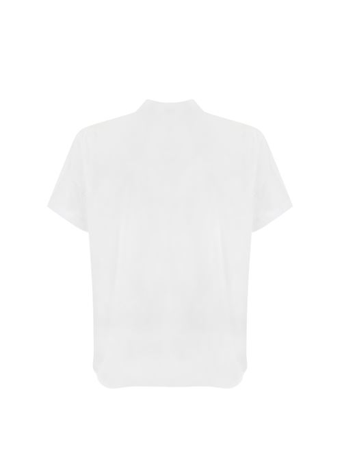 Camicia in cotone con collo alla coreana bianco FAY | NCWA248575S ORMB001